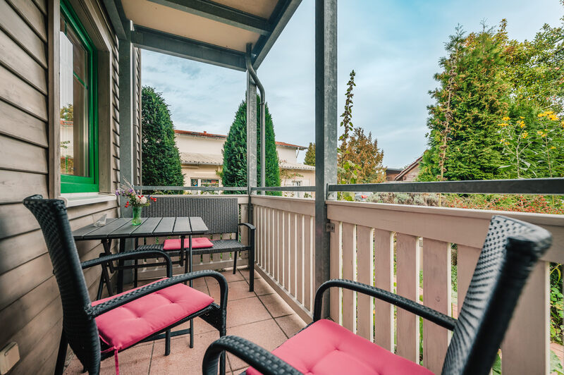 Ferienwohnung Donnerkeil: Balkon mit Sitzgruppe